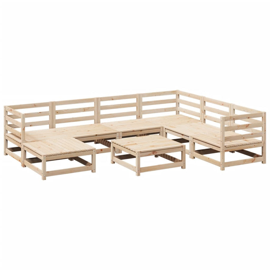 8-delige Loungeset massief grenenhout