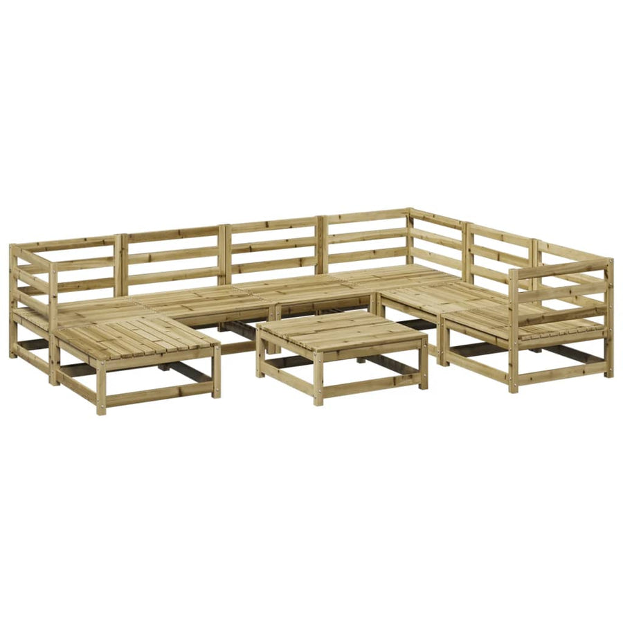 8-delige Loungeset geïmpregneerd grenenhout