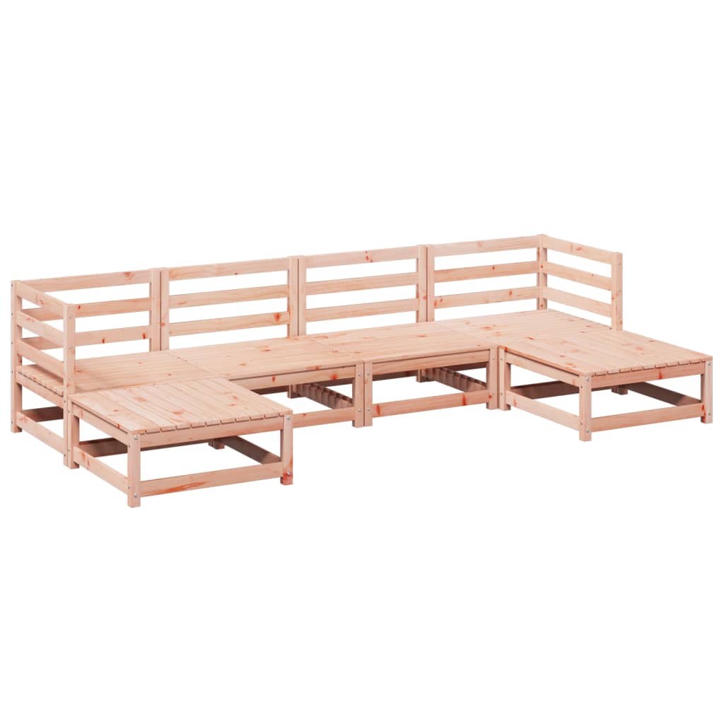 6-delige Loungeset massief douglas vurenhout