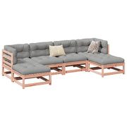 Loungeset 6-delig massief douglas vurenhout