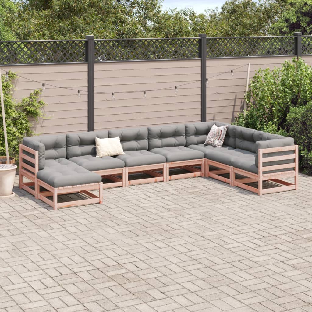 8-delige Loungeset massief douglas vurenhout