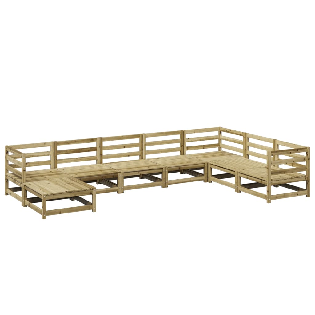 8-delige Loungeset geïmpregneerd grenenhout