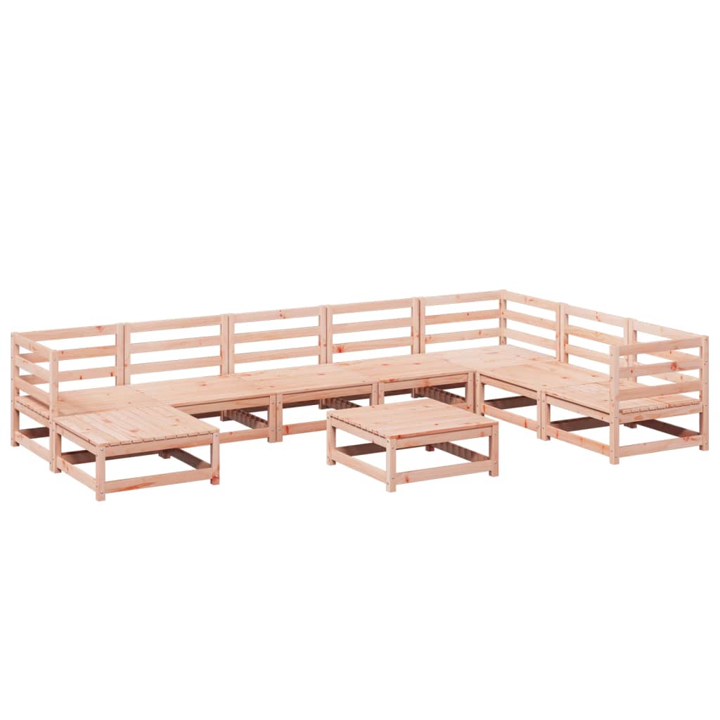 9-delige Loungeset massief douglas vurenhout