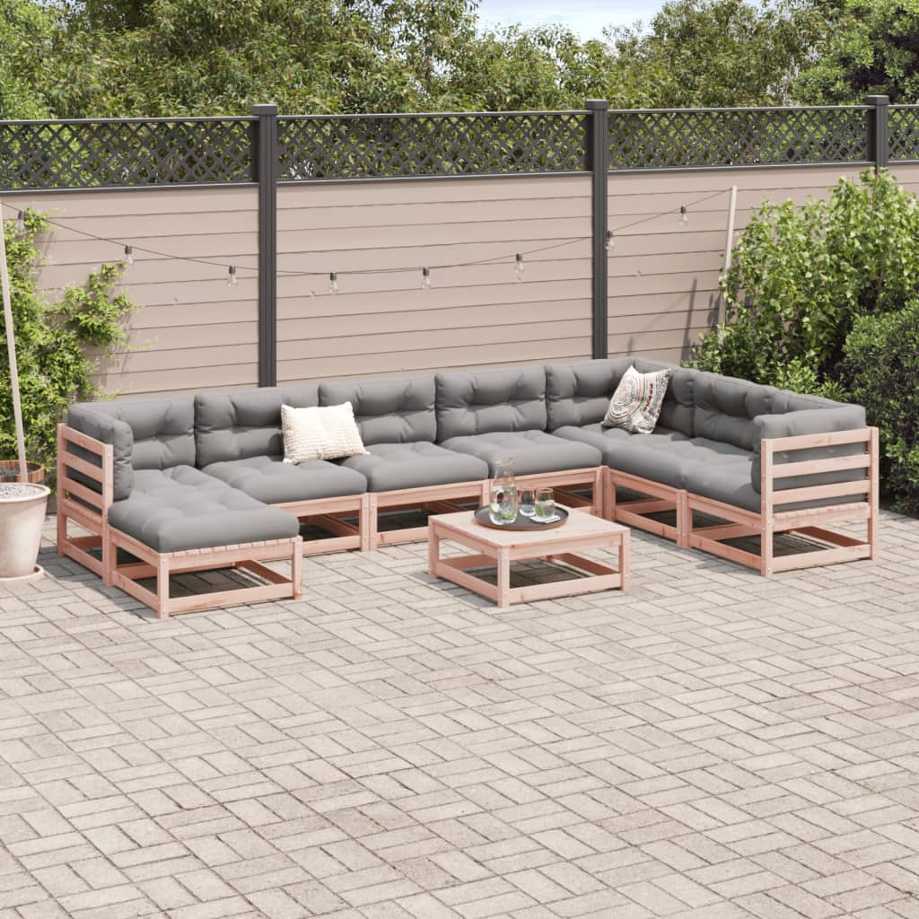 9-delige Loungeset massief douglas vurenhout