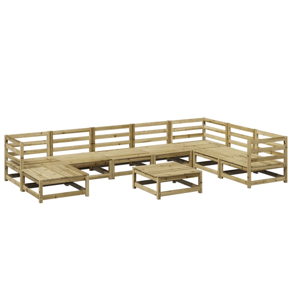 9-delige Loungeset geïmpregneerd grenenhout