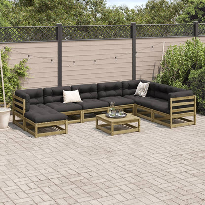9-delige Loungeset geïmpregneerd grenenhout