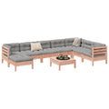9-delige Loungeset met kussens massief douglas vurenhout