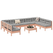 Loungeset 10-delig massief douglas hout