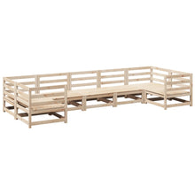 7-delige Loungeset massief grenenhout