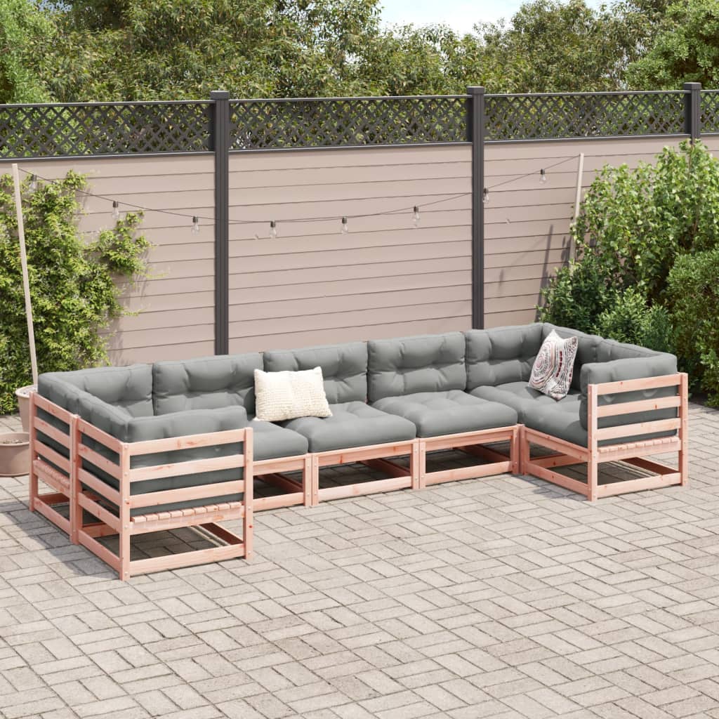 7-delige Loungeset massief douglas vurenhout