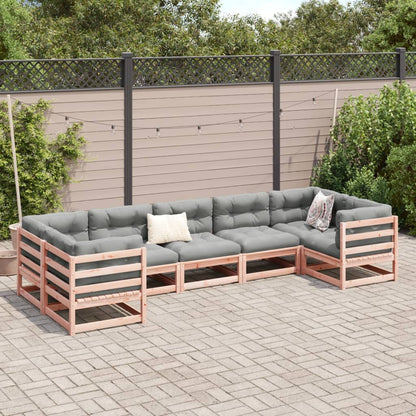 7-delige Loungeset massief douglas vurenhout