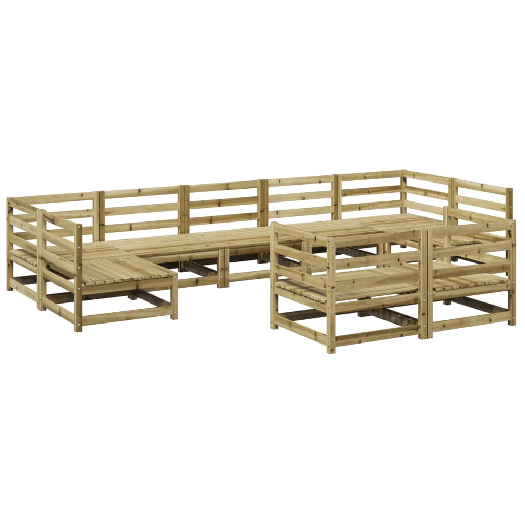 9-delige Loungeset geïmpregneerd grenenhout