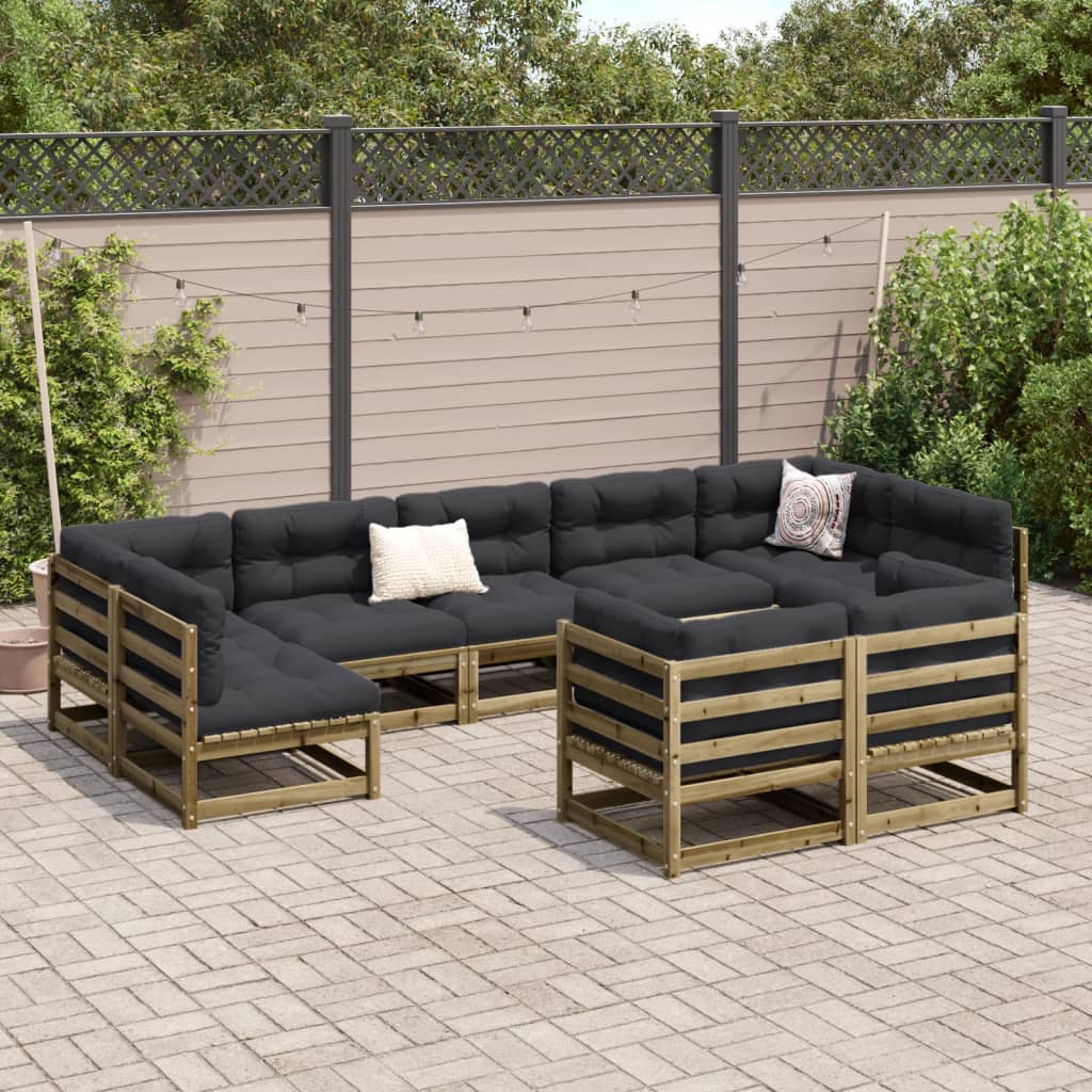 9-delige Loungeset geïmpregneerd grenenhout