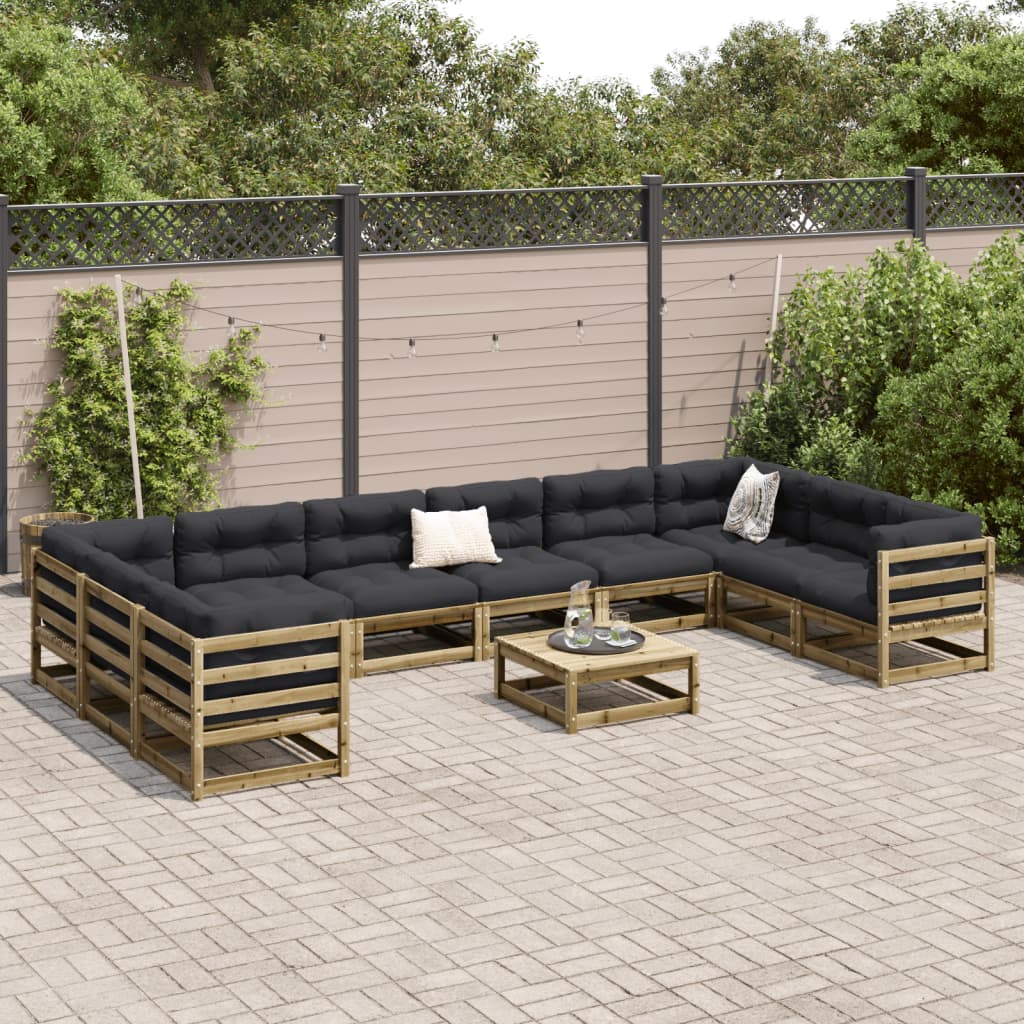 11-delige Loungeset geïmpregneerd grenenhout