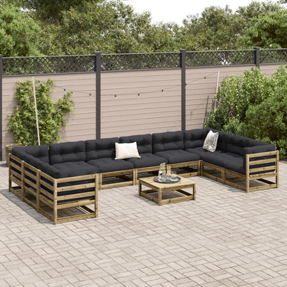 11-delige Loungeset geïmpregneerd grenenhout