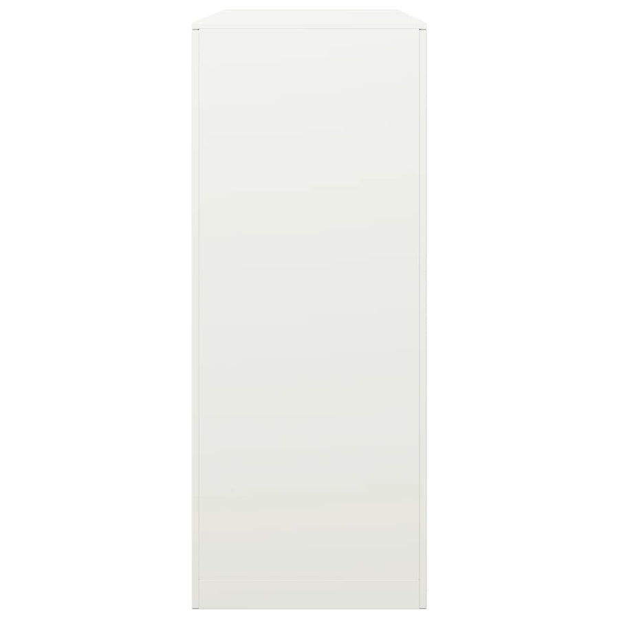 Haardhoutrek 100x40x100 cm staal wit