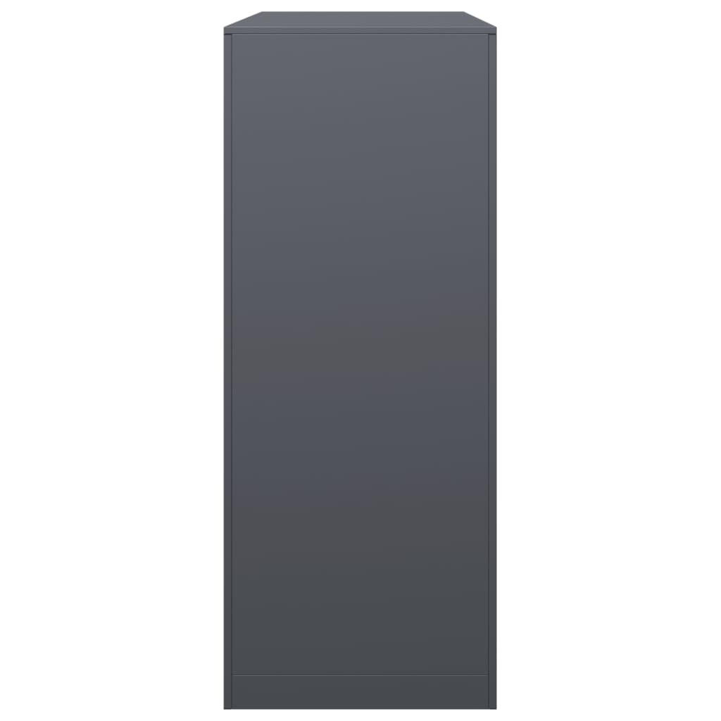 Haardhoutrek 100x40x100 cm staal antracietkleurig