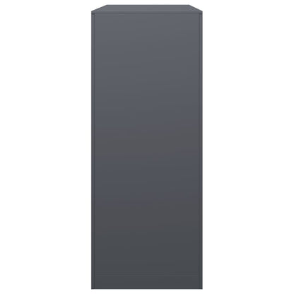 Haardhoutrek 100x40x100 cm staal antracietkleurig