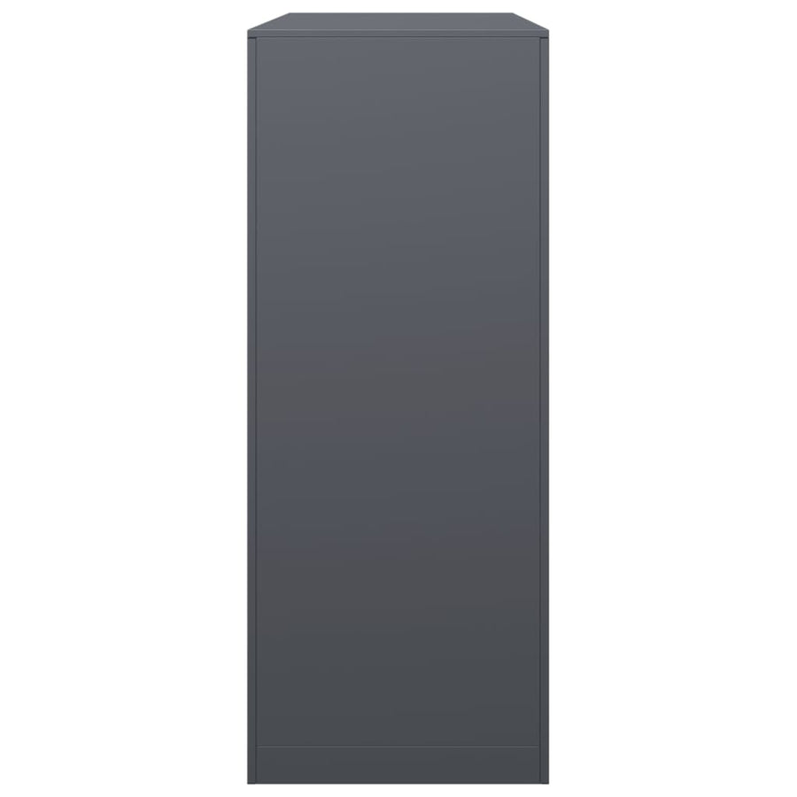 Haardhoutrek 100x40x100 cm staal antracietkleurig