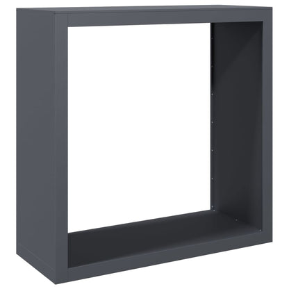 Haardhoutrek 100x40x100 cm staal antracietkleurig