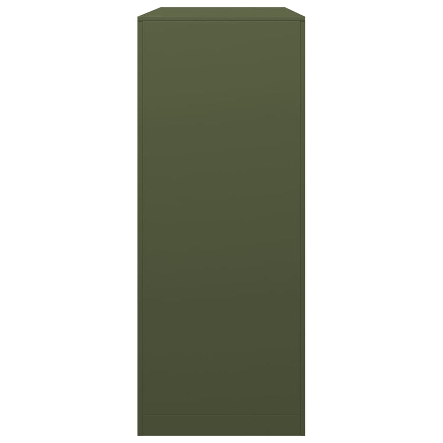 Haardhoutrek 100x40x100 cm staal groen