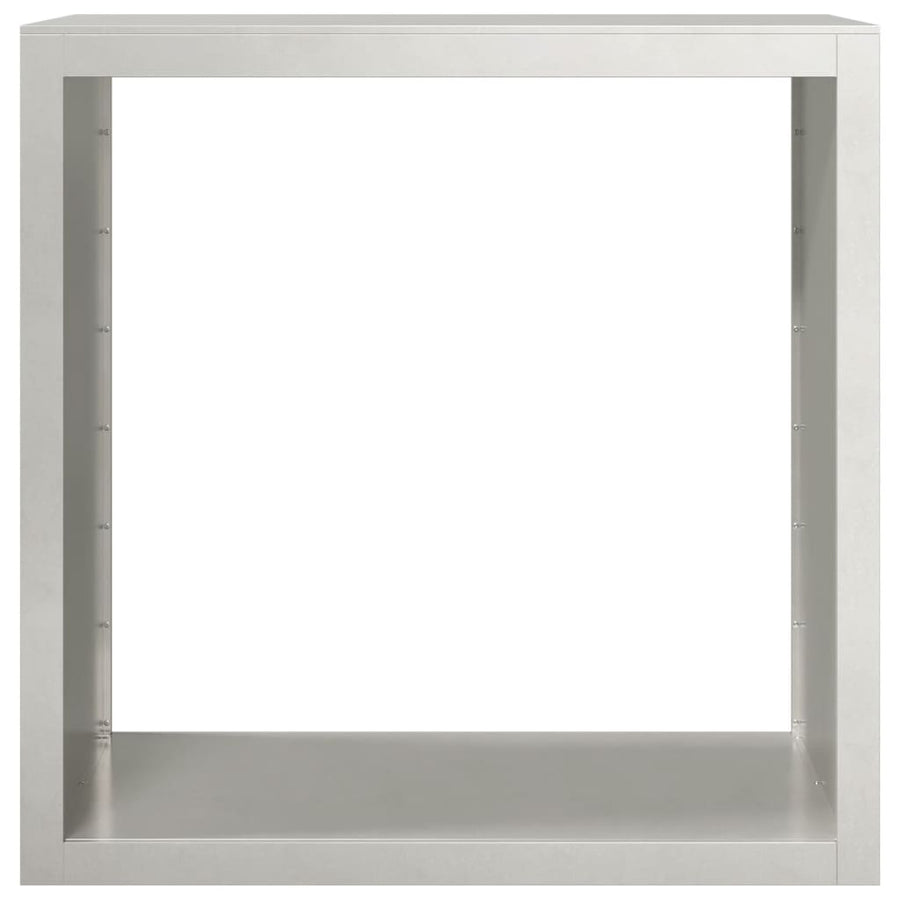 Haardhoutrek Roestvrij Staal 100 x 40 x 100 cm
