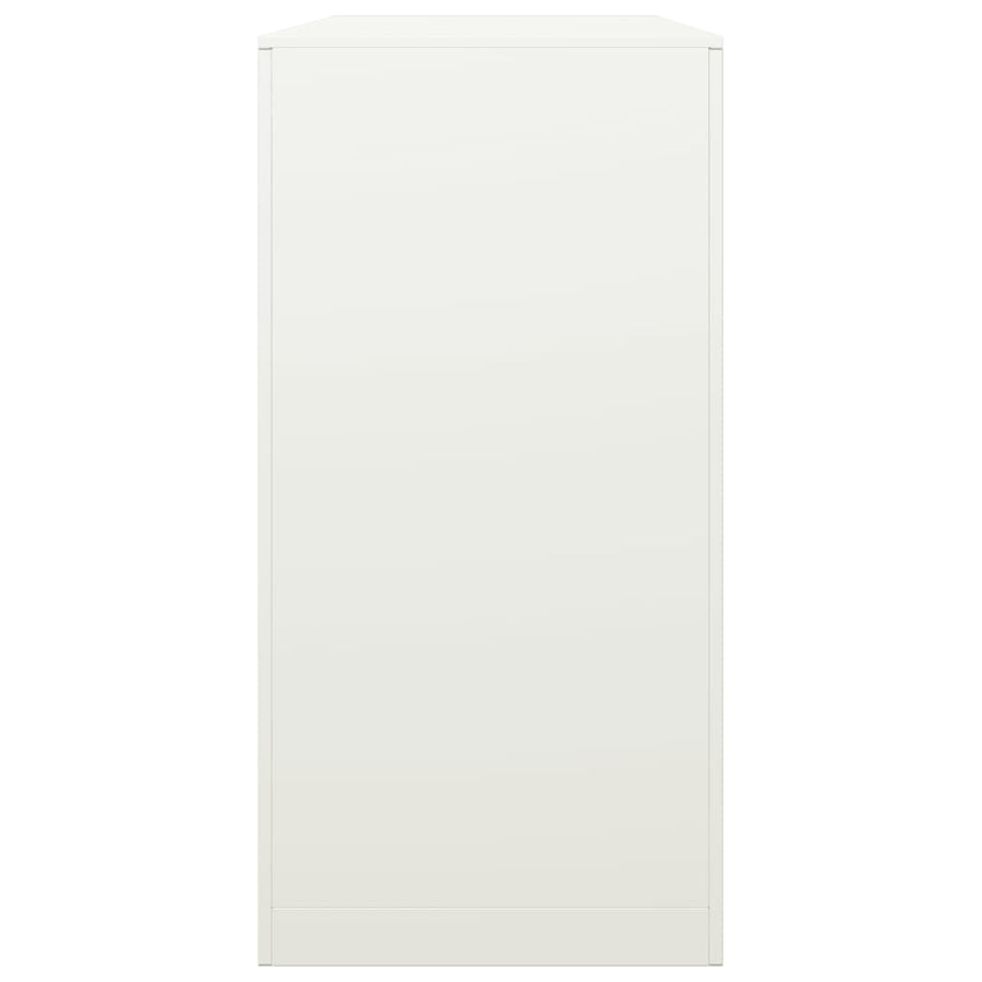 Haardhoutrek 100x40x80 cm staal wit