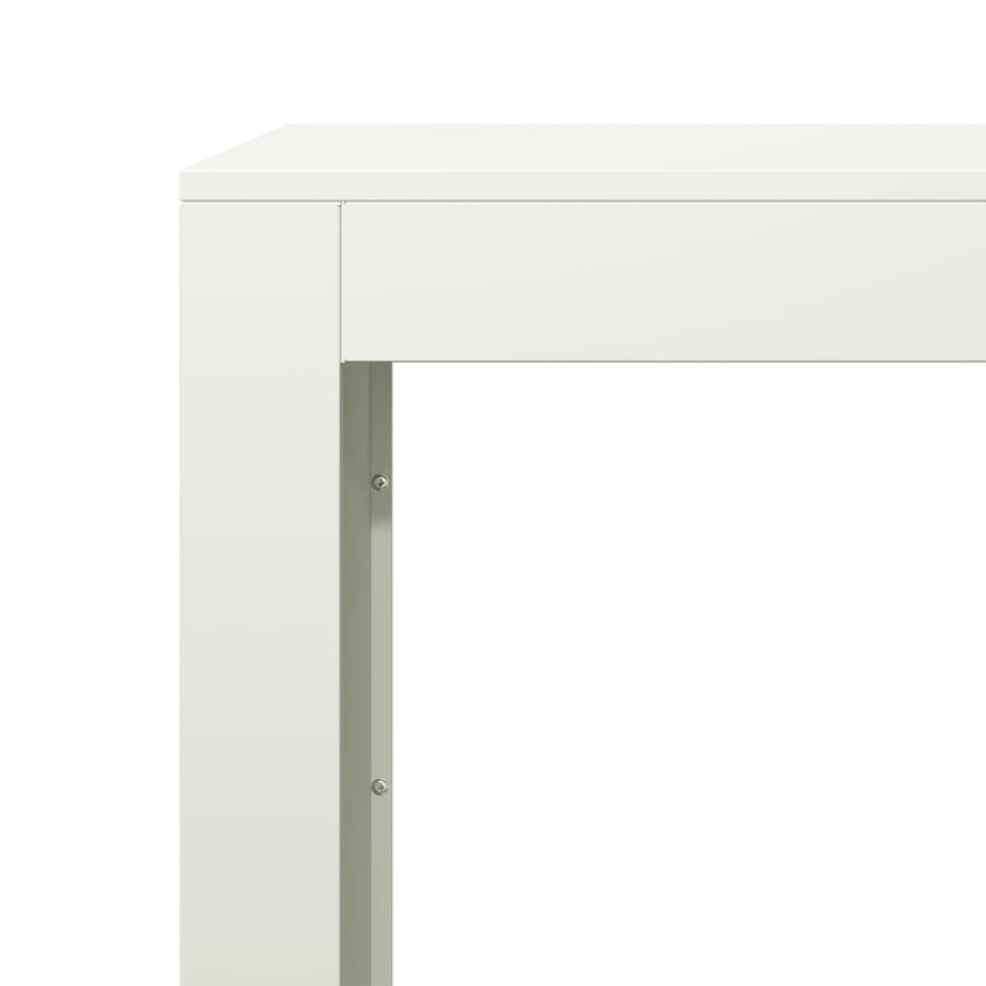 Haardhoutrek 100x40x80 cm staal wit