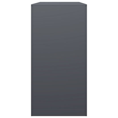 Haardhoutrek 100x40x80 cm staal antracietkleurig