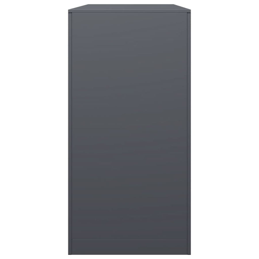 Haardhoutrek 100x40x80 cm staal antracietkleurig