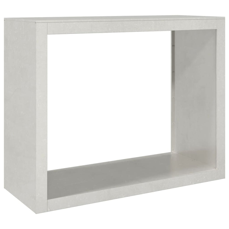 Haardhoutrek 100x40x80 cm roestvrij staal