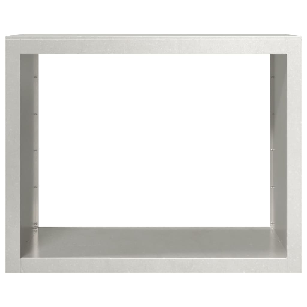 Haardhoutrek 100x40x80 cm roestvrij staal