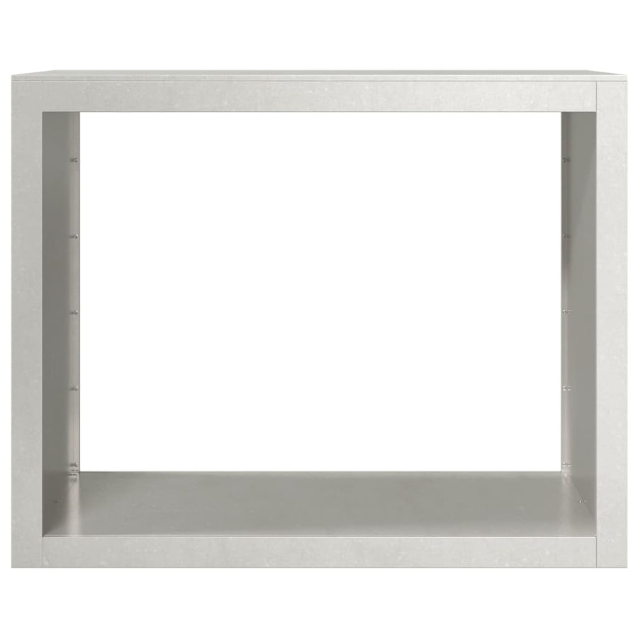 Haardhoutrek 100x40x80 cm roestvrij staal