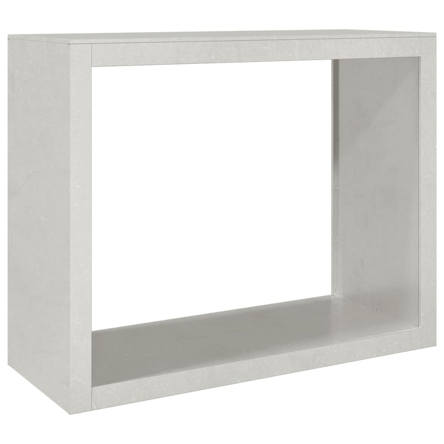Haardhoutrek 100x40x80 cm roestvrij staal