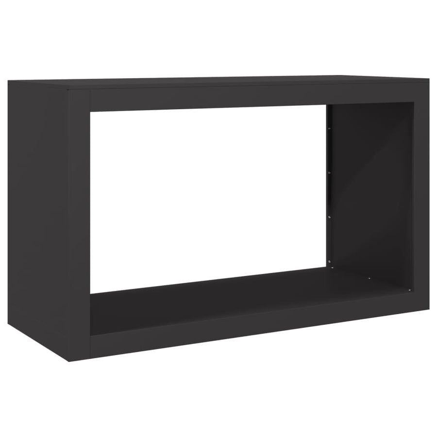 Haardhoutrek 100x40x60 cm staal zwart