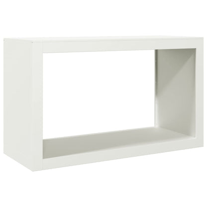 Haardhoutrek 100x40x60 cm staal wit