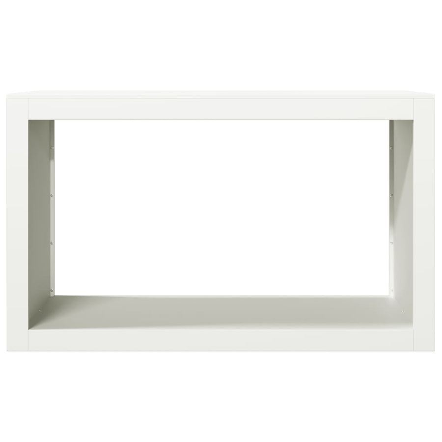 Haardhoutrek 100x40x60 cm staal wit
