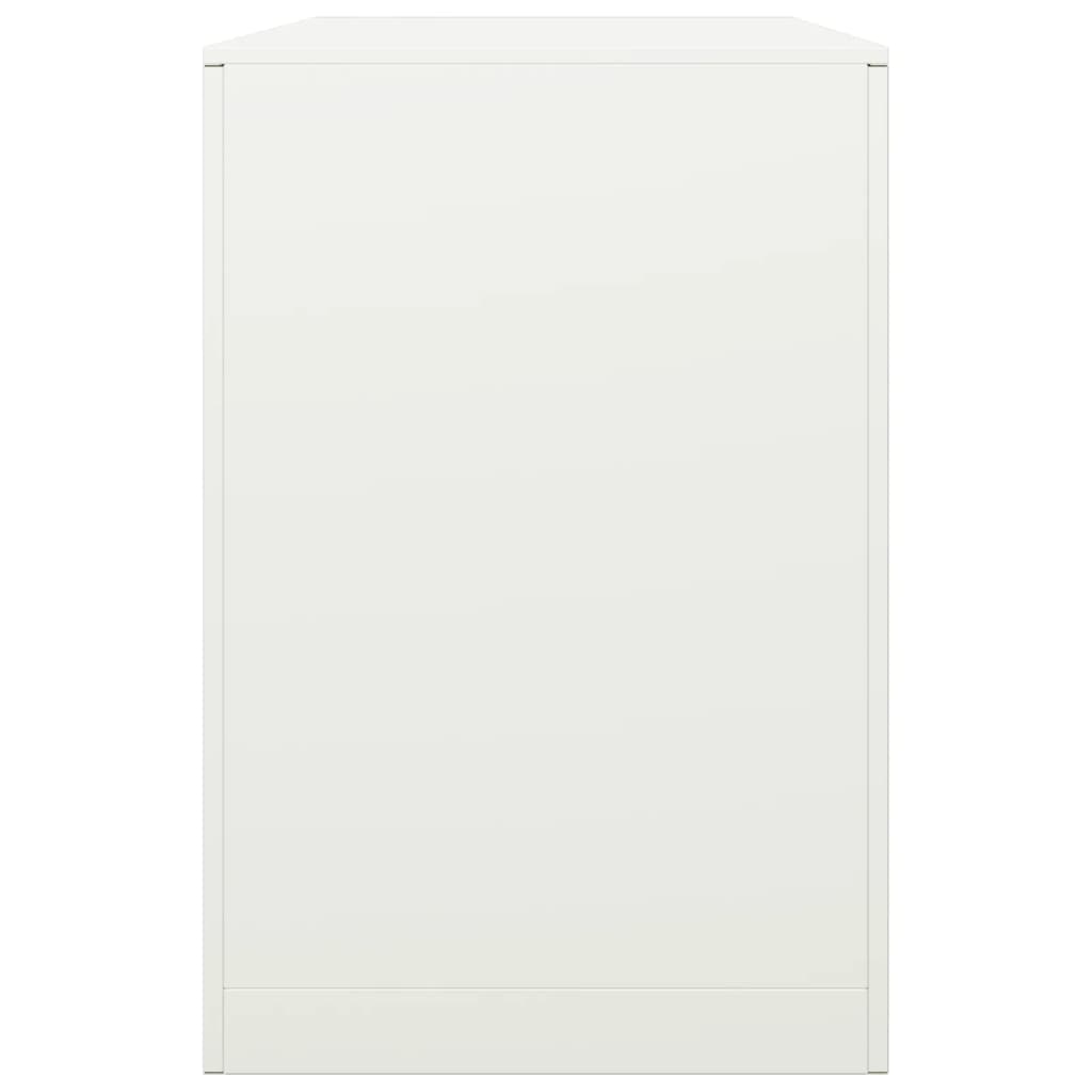 Haardhoutrek 100x40x60 cm staal wit