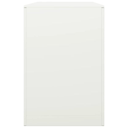Haardhoutrek 100x40x60 cm staal wit