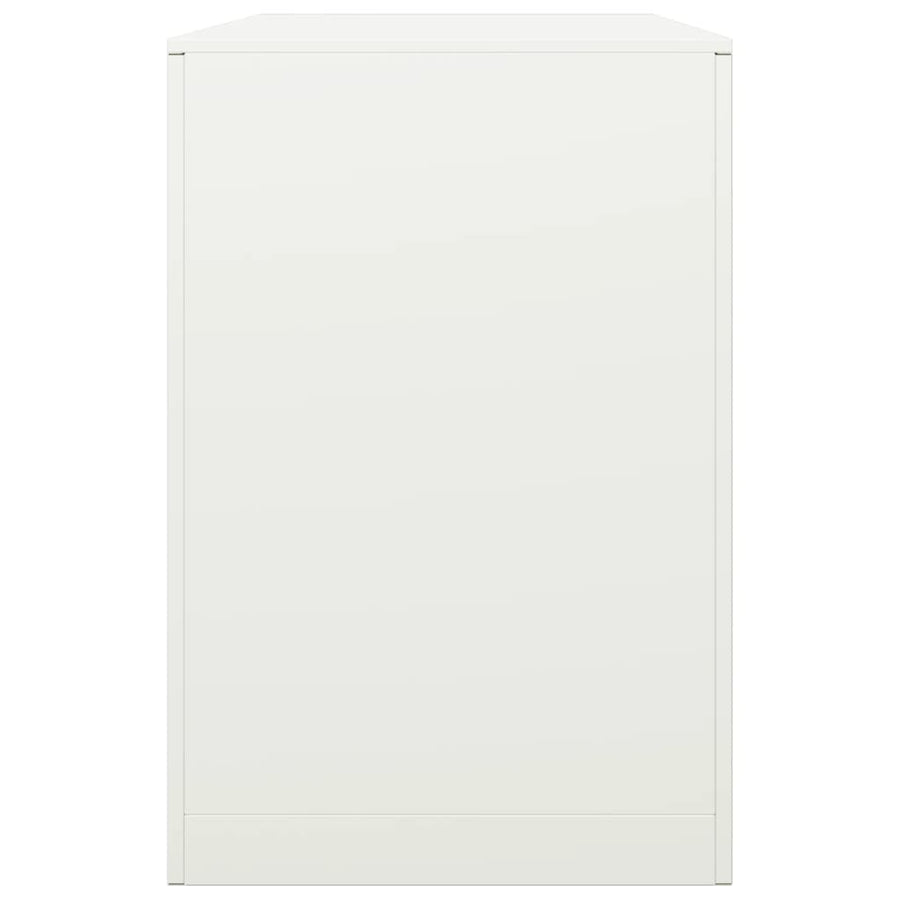 Haardhoutrek 100x40x60 cm staal wit
