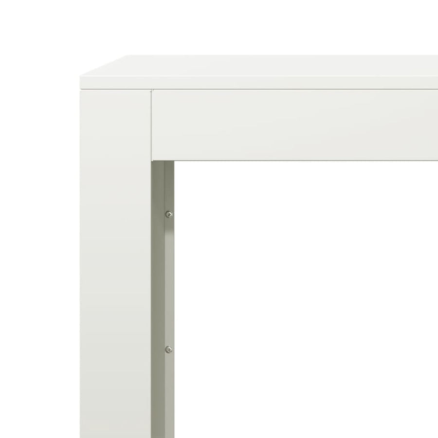 Haardhoutrek 100x40x60 cm staal wit