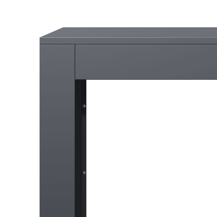 Haardhoutrek 100x40x60 cm staal antracietkleurig