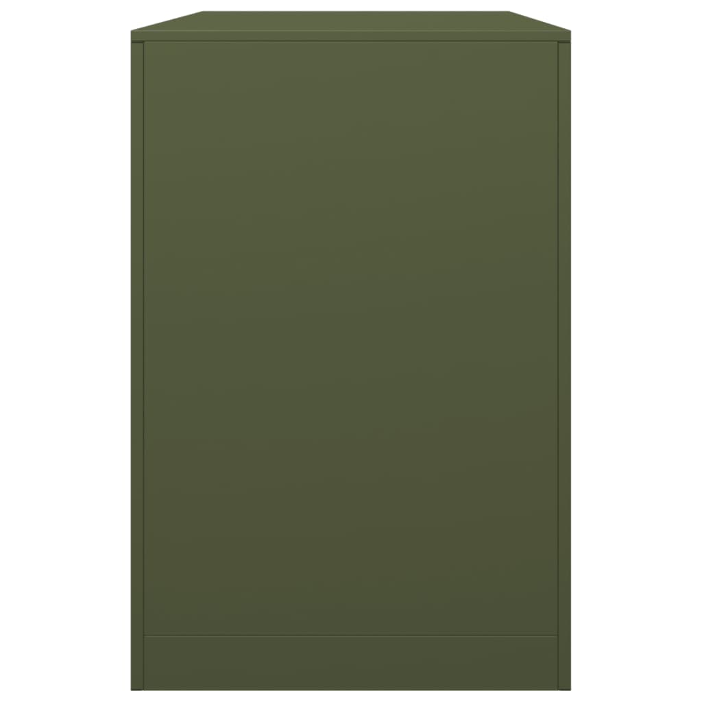 Haardhoutrek 100x40x60 cm staal groen