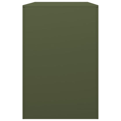 Haardhoutrek 100x40x60 cm staal groen