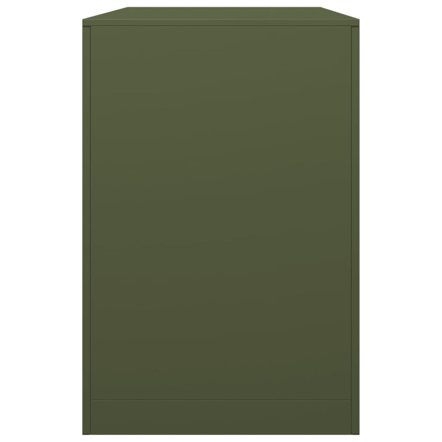 Haardhoutrek 100x40x60 cm staal groen