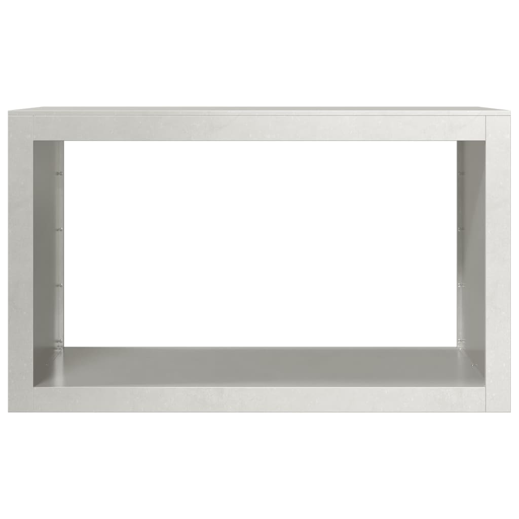 Haardhoutrek 100x40x60 cm roestvrij staal