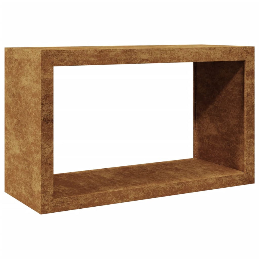 Haardhoutrek 100x40x60 cm cortenstaal
