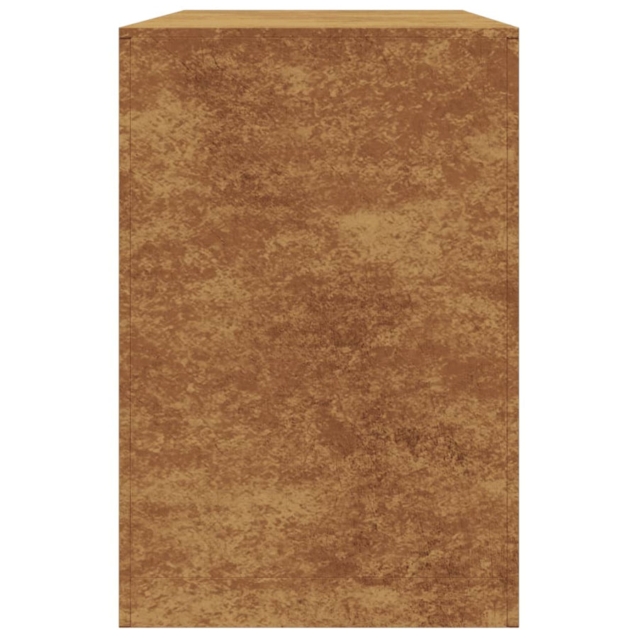 Haardhoutrek 100x40x60 cm cortenstaal
