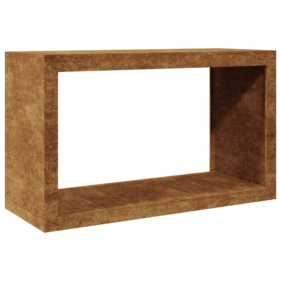 Haardhoutrek 100x40x60 cm cortenstaal