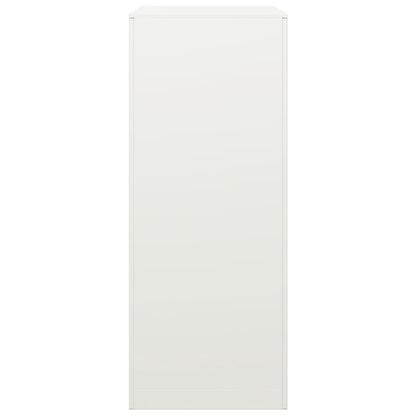 Haardhoutrek 60x40x100 cm staal wit